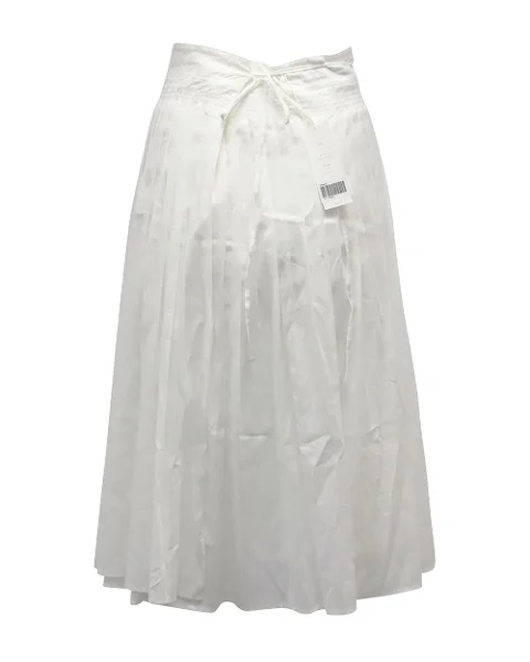 White Cotton Vince Skirt