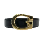 Black Leather Gucci Belt