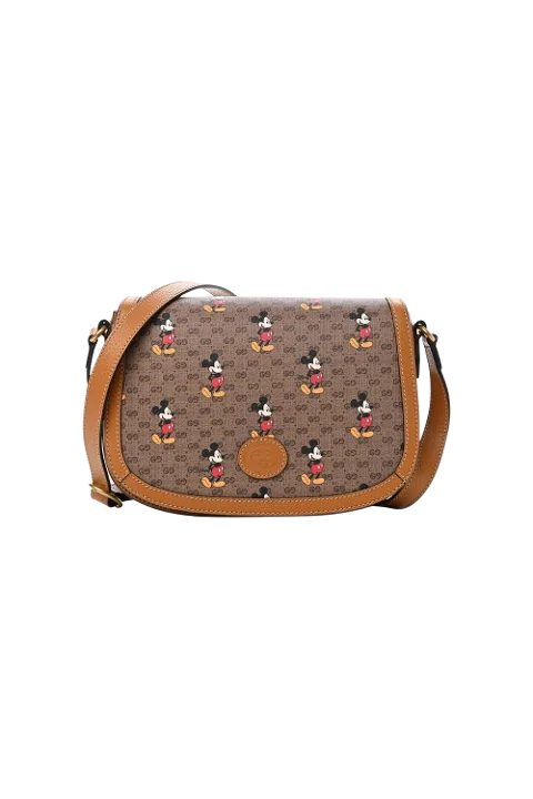 Brown Leather Gucci Messenger Bag