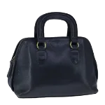 Black Leather Coach Handbag