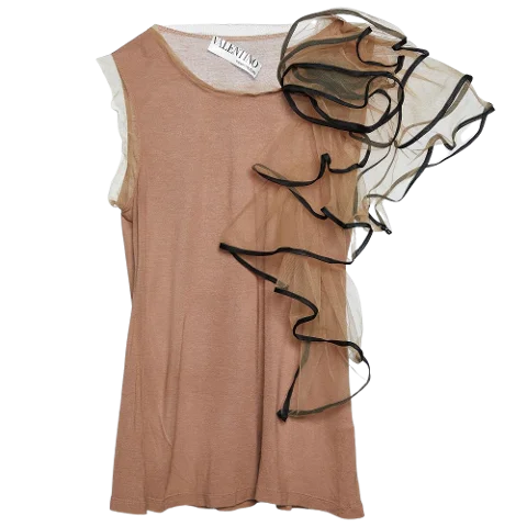 Brown Knit Valentino Top