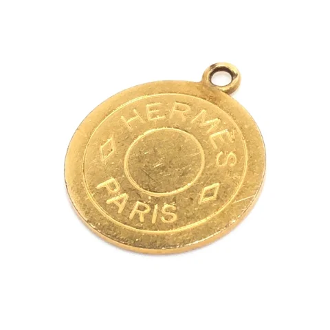 Gold Metal Hermes Necklace