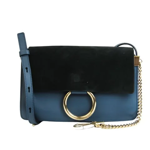 Blue Leather Chloé Shoulder Bag