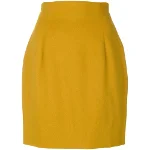 Yellow Wool Versace Skirt