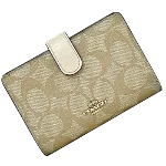 Beige Leather Coach Wallet