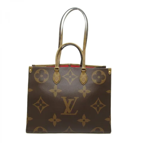 Brown Coated Canvas Louis Vuitton Tote 