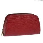 Red Leather Louis Vuitton Dauphine