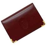 Red Leather Cartier Wallet