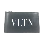 Black Leather Valentino Wallet