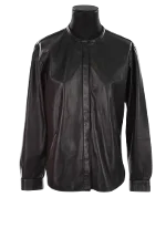 Black Leather Isabel Marant Jacket