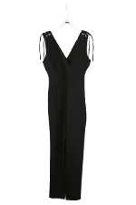 Black Polyester Maje Dress