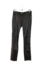 Black Leather Plein Sud Pants