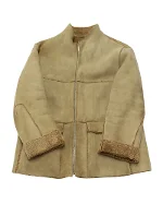Brown Leather Ermenegildo Zegna Coat