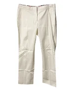White Cotton Salvatore Ferragamo Pants