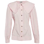 Pink Cotton Ganni Shirt