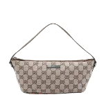 Brown Canvas Gucci Boat Pochette