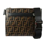 Brown Leather Fendi Crossbody Bag