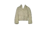 White Faux Fur Vince Jacket