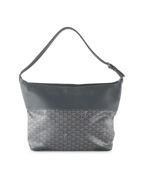 Grey Coated canvas Goyard Shoulder Bag