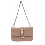 Beige Leather Valentino Shoulder Bag