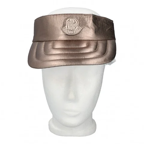 Brown Fabric Moncler Hat