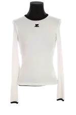 White Cotton Courrèges Top