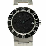 Black Stainless Steel Bvlgari Watch