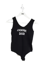 Black Cotton Dior Swimwear