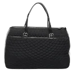 Black Leather Bally Handbag