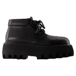 Black Plastic Alexander McQueen Boots