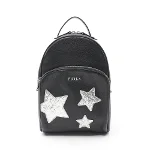 Black Leather Furla Backpack