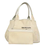 Beige Canvas Balenciaga Tote