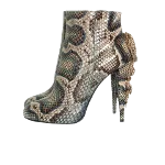 Beige Leather Roberto Cavalli Boots