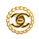 Gold Metal Chanel Brooch