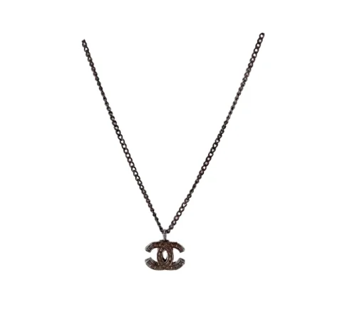 Silver Stainless Steel Chanel Necklace