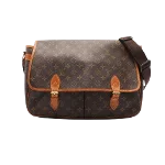 Brown Canvas Louis Vuitton Gibeciere