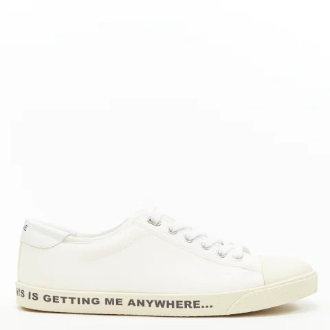 White Canvas Celine Sneakers