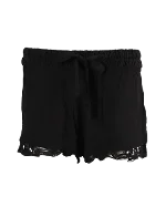 Black Fabric IRO Shorts