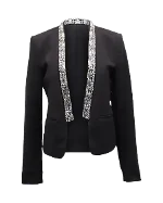 Black Polyester Micheal Kors Blazer