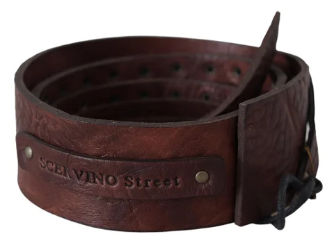 Brown Leather Ermanno Scervino Belt