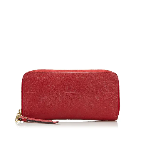 Red Leather Louis Vuitton Wallet
