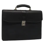 Black Leather Burberry Briefcase