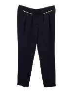 Navy Acetate Maje Pants