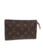 Brown Canvas Louis Vuitton Pochette Accessoires