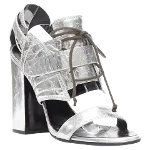 Silver Leather Proenza Schouler Sandals