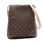 Brown Canvas Louis Vuitton Musette Salsa