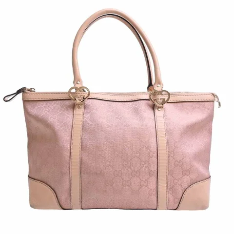 Pink Fabric Gucci Handbag