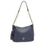 Navy Leather Carolina Herrera Handbag