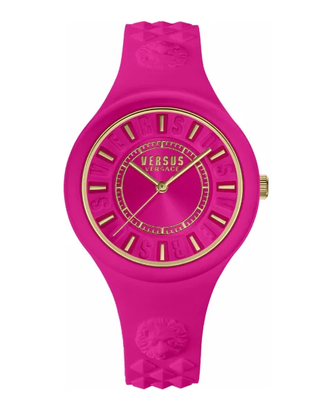 Pink Leather Versace Watch