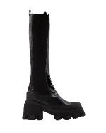 Black Leather Ganni Boots